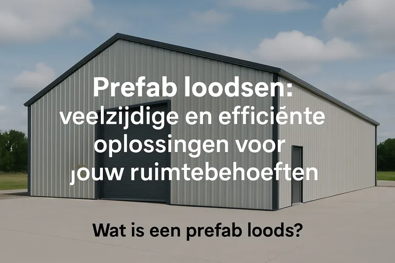Prefab loodsen: veelzijdige en efficiënte oplossingen voor jouw ruimtebehoeften